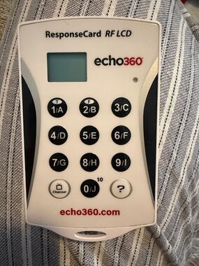Echo ResponseCard RF LCD Remote - White and Black